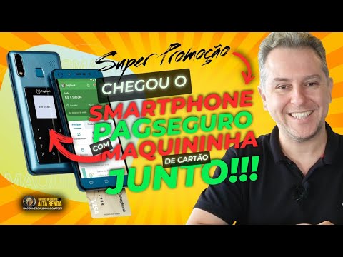 Novidade do PagSeguro: É Smartphone, Banco Digital e Maquininha. Novo Celular com Cartão Grátis.