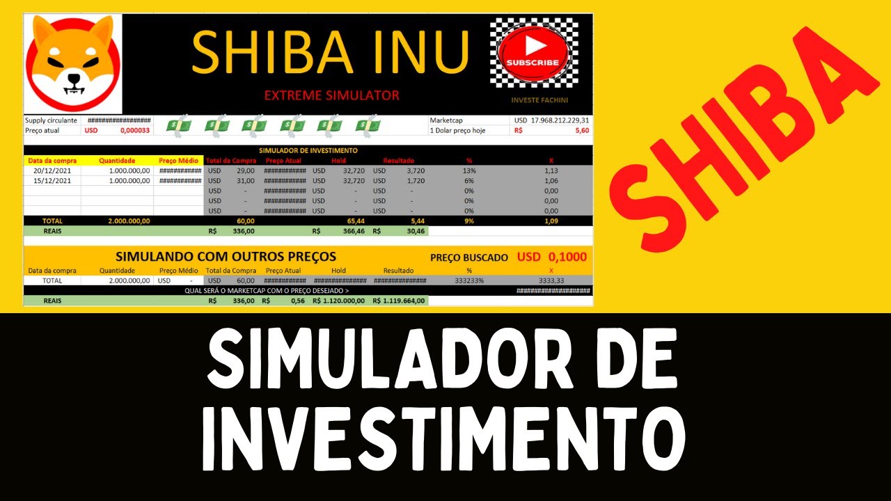 SHIBA INU | SIMULADOR DE INVESTIMENTO E NOVIDADES